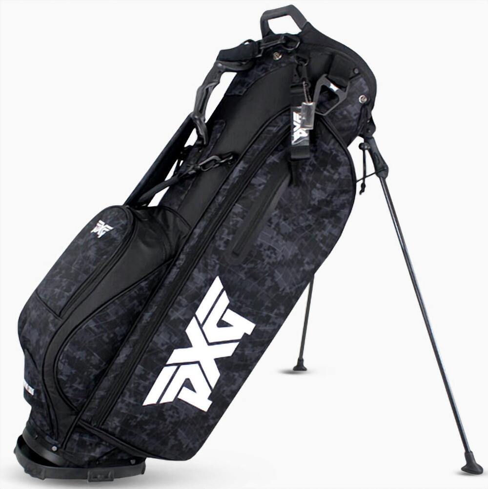 NEW PXG lightweight golf standbag in black/dark grey digital camo